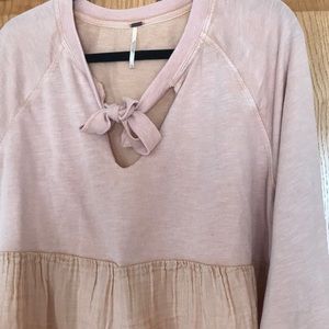 Free people pink top